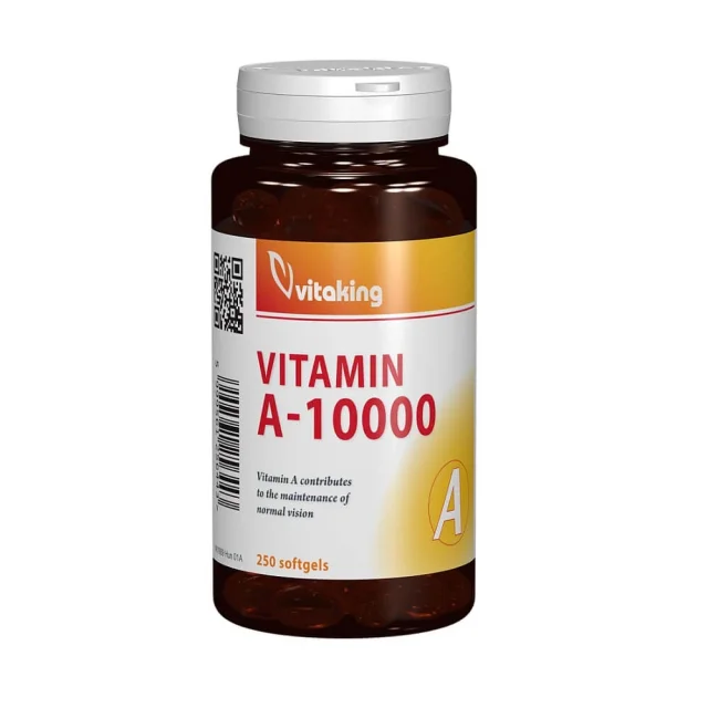 Vitamin A 10,000 IU, 250 gelatin capsules, Vitaking